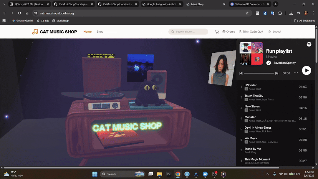 Cat Music Shop - Application Overview